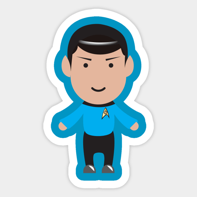 DeadFamous - Dr. Spock Sticker by WallHello